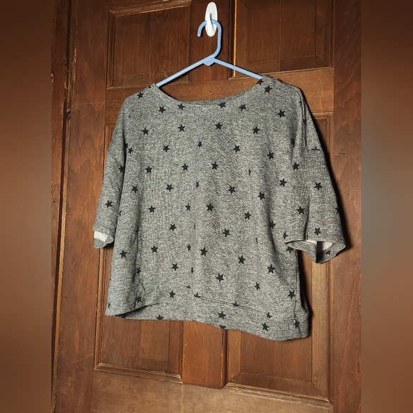 Flirtitude Gray Star Crop Top - Picture 4 of 7